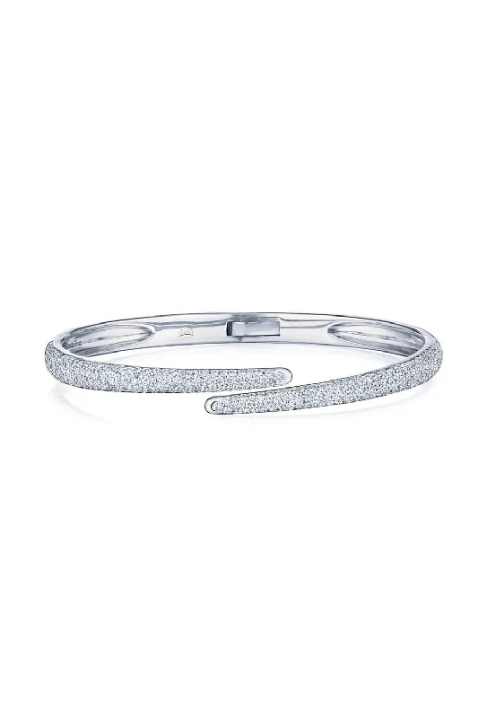 Cobblestone Crossover Bangle Bracelet