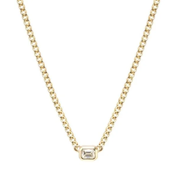 ZOE CHICCO Bezel Set Diamond Necklace